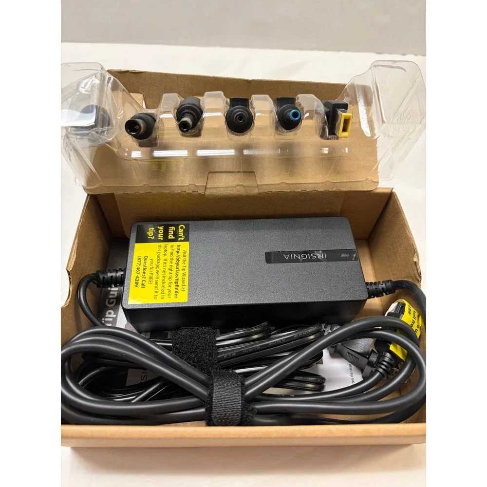 Insignia 90W Universal Laptop Charger AC Adapter NS-PWLC591 Black